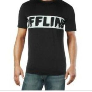 NWT Ideology Novelty Offline Black T Shirt